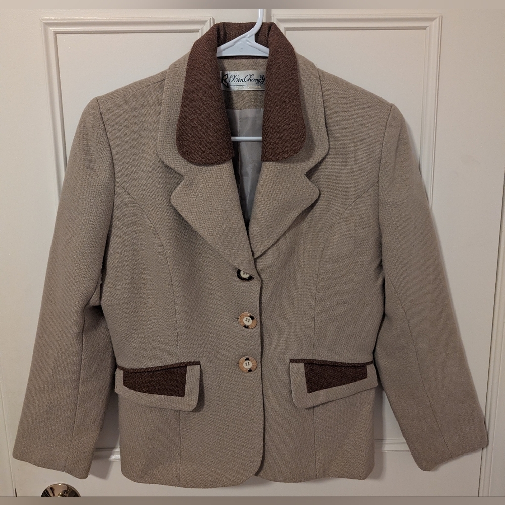 Tan and Brown Blazer